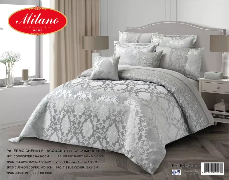 12Pc Cotton-Velvet king size comforter - Image 6
