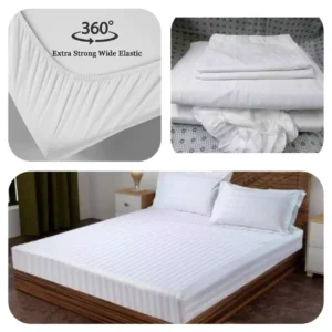 Striped Cotton Bedsheet